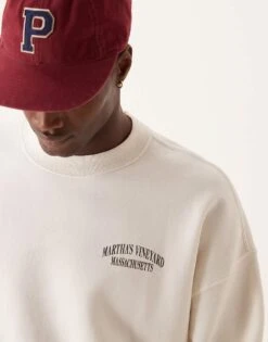 Abercrombie & Fitch National Parks Denali Print Sweatshirt In White For Men -Abercrombie and Fitch Fashion Shop 207327744 3