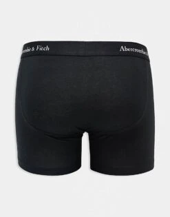 Abercrombie & Fitch 5 Pack Contrast Logo Trunks In Black For Men -Abercrombie and Fitch Fashion Shop 207327755 3