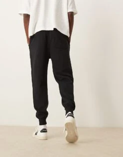 Abercrombie & Fitch Elevated Icon Relaxed Jogger In Black For Men -Abercrombie and Fitch Fashion Shop 207327780 3
