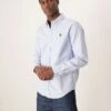 Abercrombie & Fitch Icon Logo Oxford Shirt In Light Blue For Men