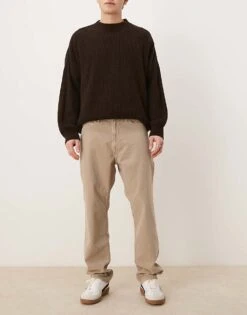 Abercrombie & Fitch Loose Jeans In Khaki For Men -Abercrombie and Fitch Fashion Shop 207327833 1 khaki 1