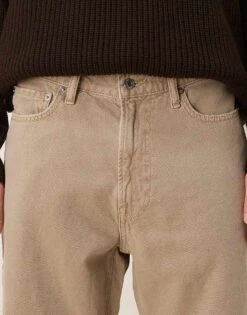 Abercrombie & Fitch Loose Jeans In Khaki For Men -Abercrombie and Fitch Fashion Shop 207327833 4