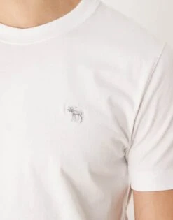 Abercrombie & Fitch 7 Pack Icon Logo T-shirt In Neutrals For Men -Abercrombie and Fitch Fashion Shop 207327869 3