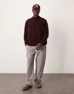 Abercrombie & Fitch Heavyweight Jogger In Beige For Men Greige -Abercrombie and Fitch Fashion Shop 207327910 1 greige 1