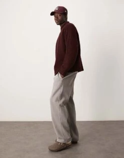 Abercrombie & Fitch Heavyweight Jogger In Beige For Men Greige -Abercrombie and Fitch Fashion Shop 207327910 3