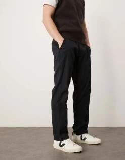 Abercrombie & Fitch Straight Let Athletic Trouser In Black For Men -Abercrombie and Fitch Fashion Shop 207327987 5
