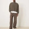 Abercrombie & Fitch Vintage Wash Open Hem Joggers In Brown For Men -Abercrombie and Fitch Fashion Shop 207327999 1 brown