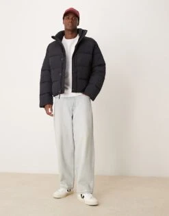 Abercrombie & Fitch Ultra Puffer Jacket In Black For Men