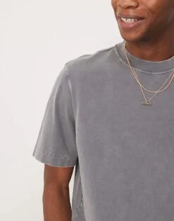 Abercrombie & Fitch Premium T-shirt In Washed Grey For Men Acid Grey -Abercrombie and Fitch Fashion Shop 207839975 3