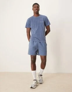 Abercrombie & Fitch Motif Back Detail T-shirt In Navy For Men -Abercrombie and Fitch Fashion Shop 207839994 3