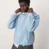 Abercrombie & Fitch Essentials Hoodie In Acid Wash Blue For Men Acid Blue -Abercrombie and Fitch Fashion Shop 207840143 1 acidblue