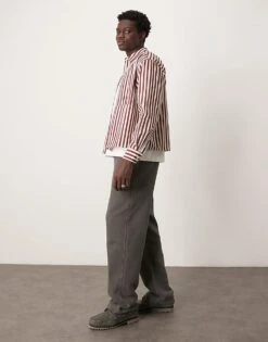 Abercrombie & Fitch Baggy Open Hem Drawstring Joggers In Grey For Men -Abercrombie and Fitch Fashion Shop 207840181 1 grey 1