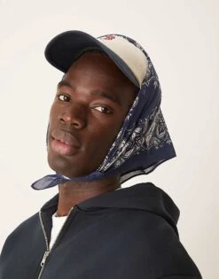 Abercrombie & Fitch Printed Bandana In Blue For Men -Abercrombie and Fitch Fashion Shop 207840261 1 blue 1