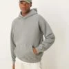 Abercrombie & Fitch Essentials Hoodie In Washed Grey For Men -Abercrombie and Fitch Fashion Shop 207840289 1 grey