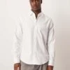 Abercrombie & Fitch Long Sleeve Suit Shirt In White For Men -Abercrombie and Fitch Fashion Shop 207840352 1 white