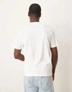 Abercrombie & Fitch Logo T-shirt In White For Men -Abercrombie and Fitch Fashion Shop 207840360 3