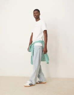 Abercrombie & Fitch Logo T-shirt In White For Men -Abercrombie and Fitch Fashion Shop 207840360 4