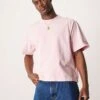 Abercrombie & Fitch Premium Crop T-shirt In Washed Pink For Men Pink Wash