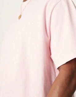 Abercrombie & Fitch Premium Crop T-shirt In Washed Pink For Men Pink Wash -Abercrombie and Fitch Fashion Shop 207840408 4