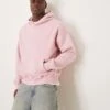 Abercrombie & Fitch Essentials Hoodie In Washed Pink For Men -Abercrombie and Fitch Fashion Shop 207840509 1 pink