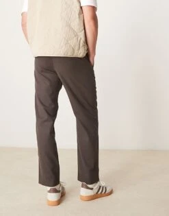 Abercrombie & Fitch Loose Pull On Trousers In Brown For Men -Abercrombie and Fitch Fashion Shop 207840534 3