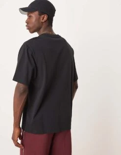 Abercrombie & Fitch Premium Logo T-shirt In Black For Men -Abercrombie and Fitch Fashion Shop 207840620 4