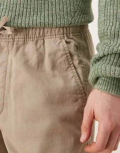 Abercrombie & Fitch Baggy Drawstring Trousers In Stone For Men -Abercrombie and Fitch Fashion Shop 207840645 5