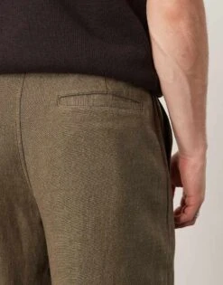 Abercrombie & Fitch Sloane Tailored Baggy Trousers In Green For Men Grape -Abercrombie and Fitch Fashion Shop 207840668 4