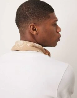 Abercrombie & Fitch Printed Bandana In Tan For Men -Abercrombie and Fitch Fashion Shop 207840733 3