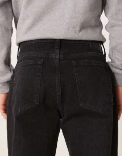 Abercrombie & Fitch Athletic Loose Jeans In Black For Men -Abercrombie and Fitch Fashion Shop 207840734 4