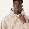 Abercrombie & Fitch Essentials Hoodie In Beige Camo Print For Men -Abercrombie and Fitch Fashion Shop 207840742 1 beigecamo