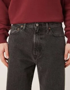 Abercrombie & Fitch Baggy Jeans In Washed Black For Men -Abercrombie and Fitch Fashion Shop 207840761 4