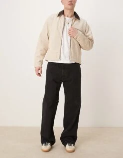 Abercrombie & Fitch Baggy Jeans In Black For Men