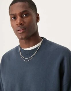 Abercrombie & Fitch Essential Sweat Top In Dark Green For Men Nightshade -Abercrombie and Fitch Fashion Shop 207886159 3