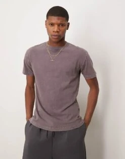 Abercrombie & Fitch Relaxed T-shirt In Washed Purple For Men Carlisle Wash