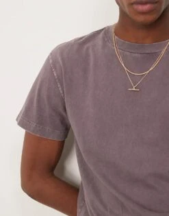 Abercrombie & Fitch Relaxed T-shirt In Washed Purple For Men Carlisle Wash -Abercrombie and Fitch Fashion Shop 207886215 3