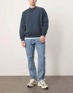 Abercrombie & Fitch Straight Leg Jean In Blue Wash For Men Medium