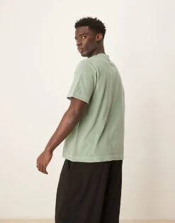 Abercrombie & Fitch Vintage T T-shirt In Washed Sage For Men Reseda Wash -Abercrombie and Fitch Fashion Shop 207886270 3