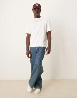 Abercrombie & Fitch Heavy Weight T-shirt In White For Men Bright White -Abercrombie and Fitch Fashion Shop 207886282 1 brightwhite 1