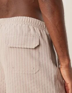 Abercrombie & Fitch Stretch Swim Wear Short In Stone Stripe For Men Atmosphere -Abercrombie and Fitch Fashion Shop 207886390 3