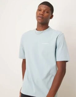 Abercrombie & Fitch Logo T-shirt In Washed Teal For Men Tourmaline Wash