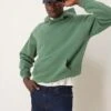 Abercrombie & Fitch Cropped Essential Hoodie In Green For Men Thyme -Abercrombie and Fitch Fashion Shop 207886491 1 thyme