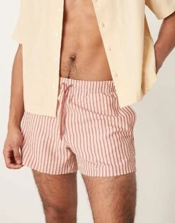 Abercrombie & Fitch Stretch Swim Wear Short In Cedarwood For Men Cedar Wood