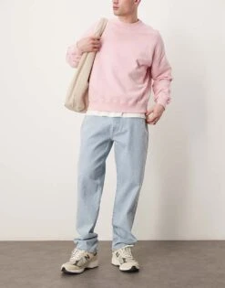 Abercrombie & Fitch Baggy Carpenter Jean In Light Blue Wash For Men Light Wash -Abercrombie and Fitch Fashion Shop 207886537 1 lightwash 1