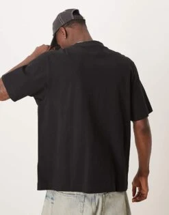 Abercrombie & Fitch Heavy Weight T-shirt In Black For Men Casual Black -Abercrombie and Fitch Fashion Shop 207886574 4