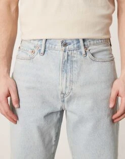 Abercrombie & Fitch Straight Leg Jeans In Bleach Blue Wash For Men Light -Abercrombie and Fitch Fashion Shop 207886646 5