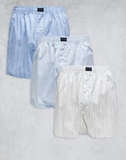 Abercrombie & Fitch 3 Pack Cotton Boxers In Multi For Men